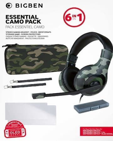 Pack con Cuffie + Borsa + Accessori Nintendo Switch